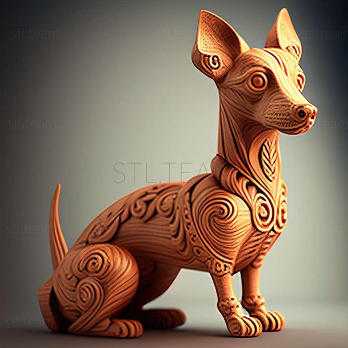 3D модель Венгерская выжла собака (STL)